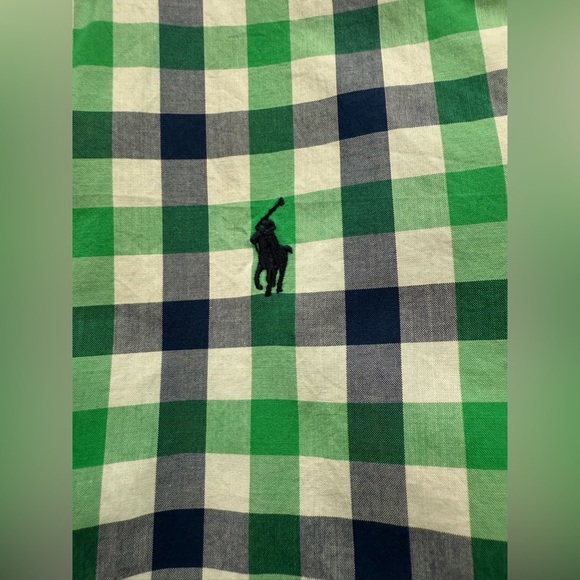 Ralph Lauren Plaid Button Down Boys 10-12 Long Sleeve Dress Shirt 0101 - Picture 7 of 7